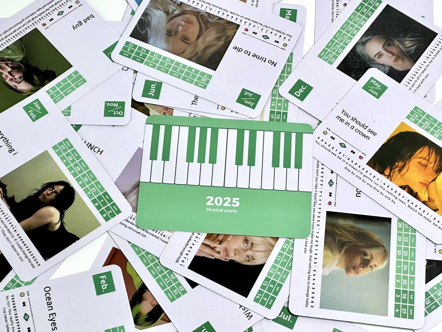 Billie Eilish Piano Calendar 2025